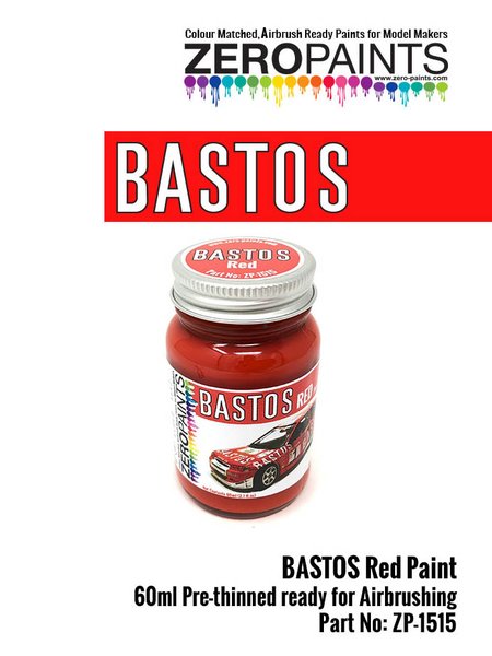 Zero Paints ZP-1515: Pintura para aerógrafo Rojo Bastos 1 x 60ml